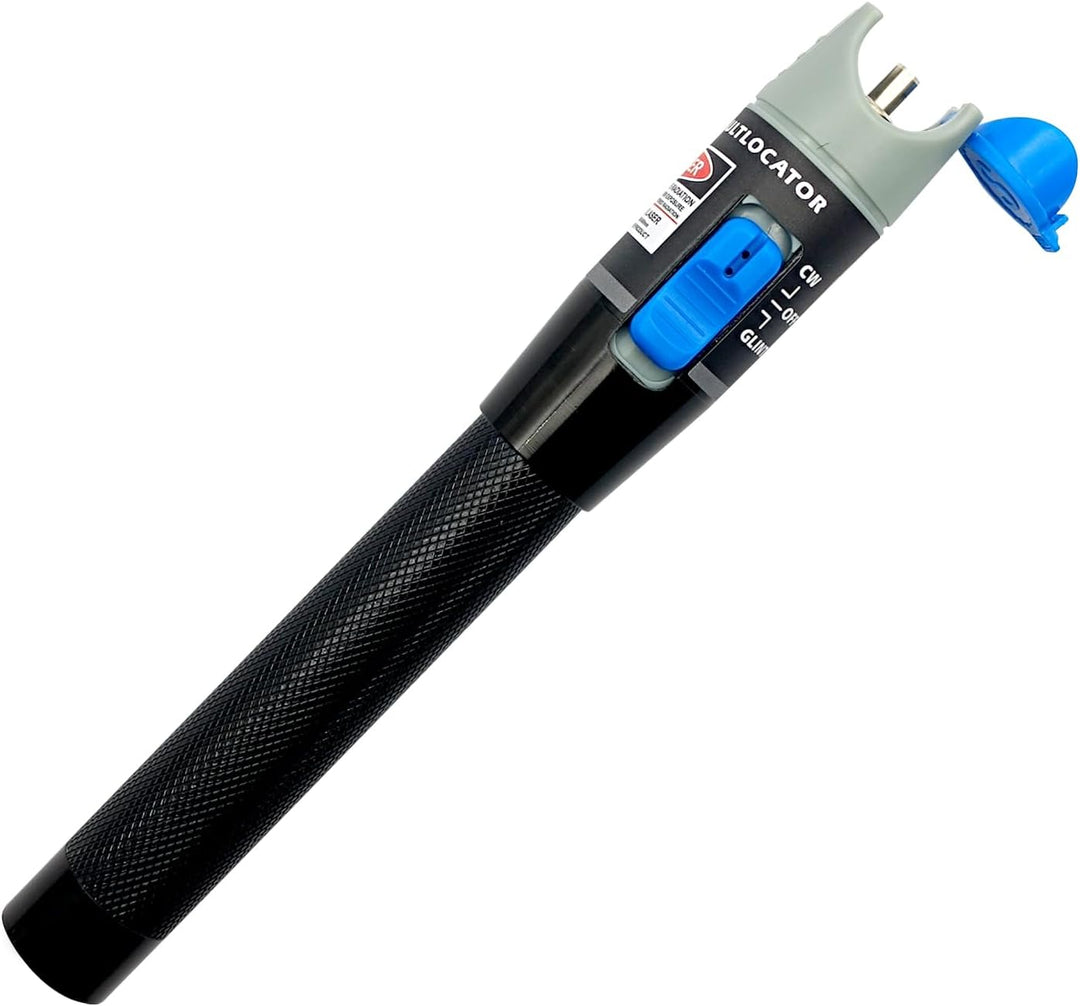 Visual Fault Locator (VFL), Red Light Pen 10mW Testeur de Câble à Fibre Optique avec Connecteur de 2