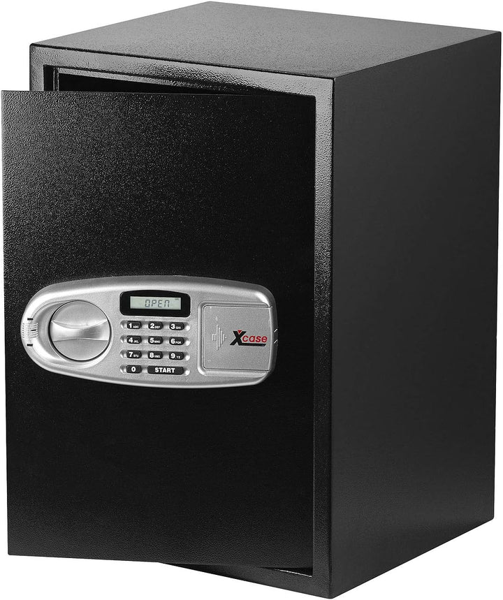 Xcase Tresore: Grosser-Stahlsafe mit digitalem Code-Schloss und LCD-Display, 50 Liter (Wandtresor, W