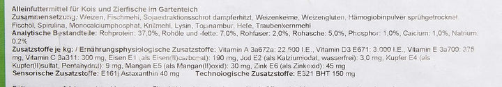 AL-KO-TE, 3-Jahreszeitenfutter für kleine Kois, Frühjahr bis Herbst, Schwimmende Pellets, 6 mm, Haup