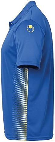 uhlsport Herren Score Polo Shirt Herren Poloshirt, L Azurblau/Limonengelb