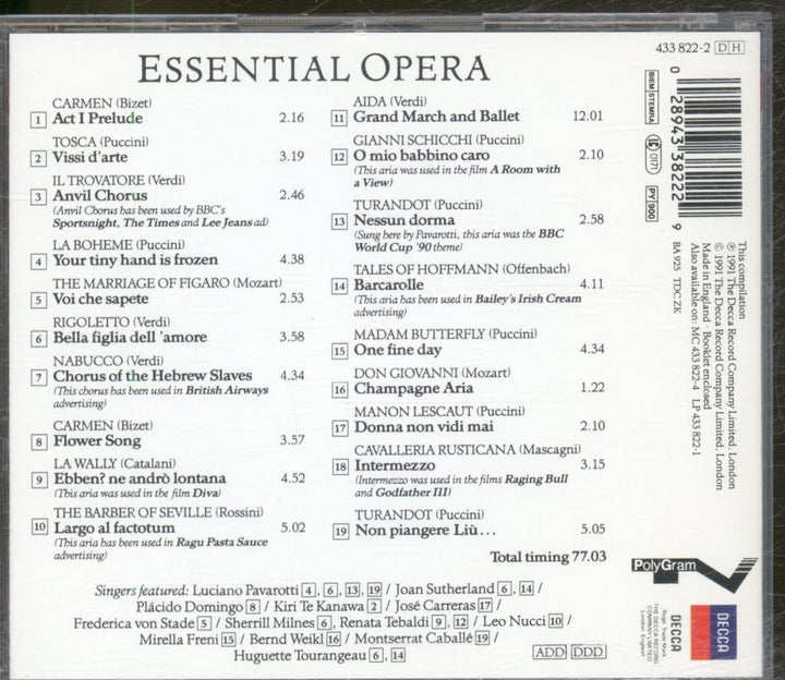 Arien+Szenen aus Berühmt.Opern, Audio-CD