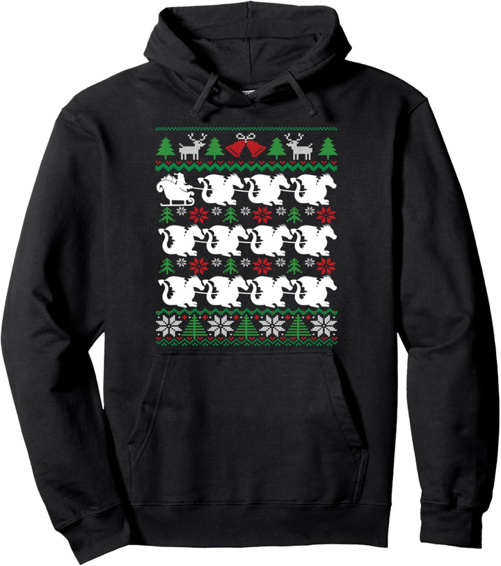 Drachen ziehen den Weihnachtsmann Dragon Christmas Pullover Hoodie