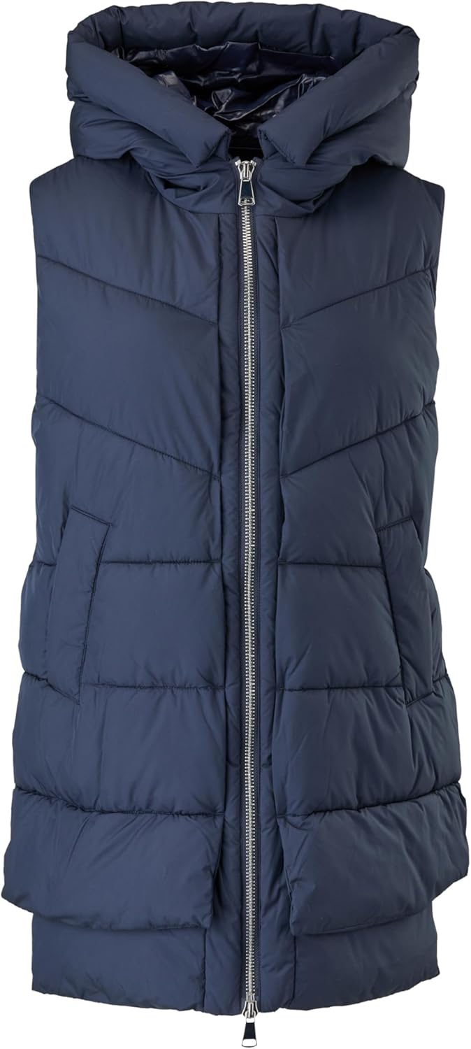 s.Oliver Damen Weste ärmellos, blau 5959