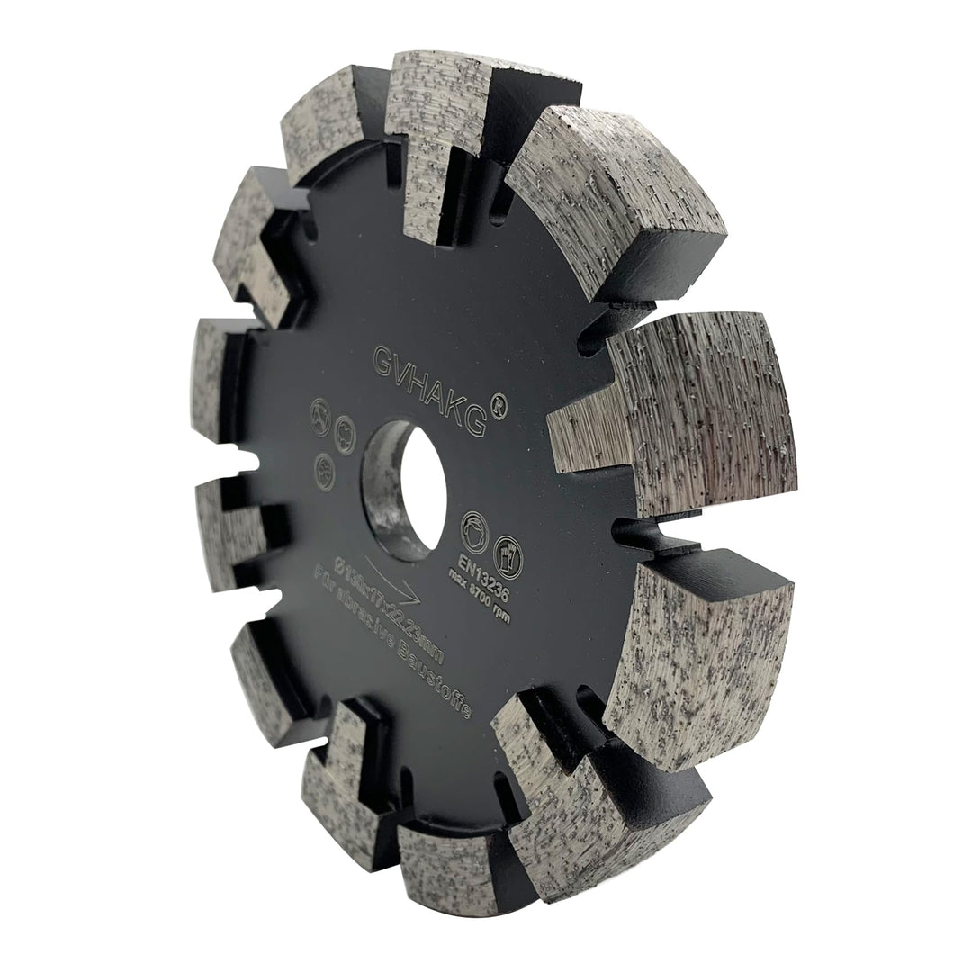 GVHAKG Tuck Point 130mm Diamant Fräser,Sehr verschleissfest Lange Lebensspanne für Estrich, Asphalt,