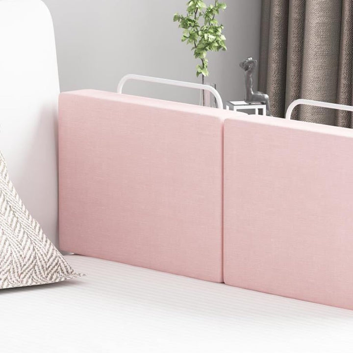 Bettgitter für Kinder, 50cm Rosa Rausfallschutz Bett, 5-Stufen Höhenverstellbar, für Kinderbetten, E