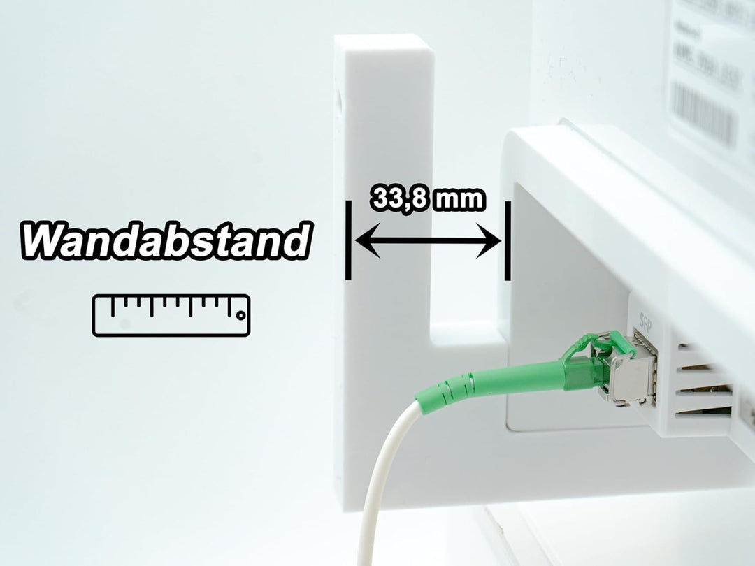 Wandhalterung Halter für Fritz!Box 5690 Pro – Halterung aus Kunststoff für Fritzbox 5690 Pro Fiber R