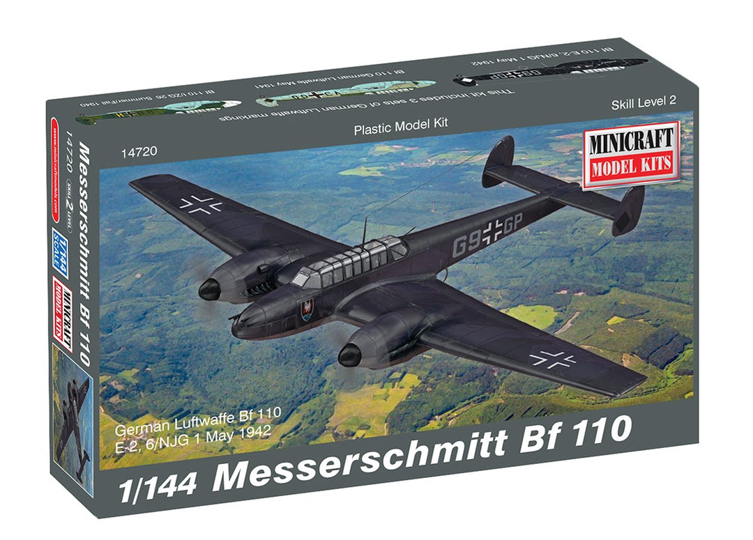 Minicraft 014720 1/144 Bf-110 Messerschmitt
