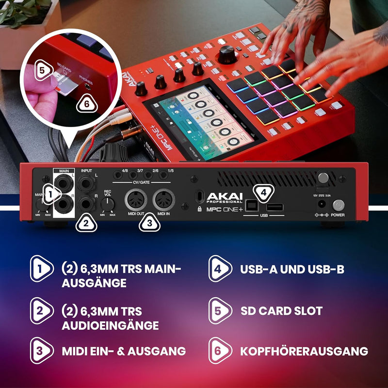 AKAI Professional MPC One+ Standalone Drum Machine, Beat Maker und MIDI Controller mit WLAN, Bluetoo
