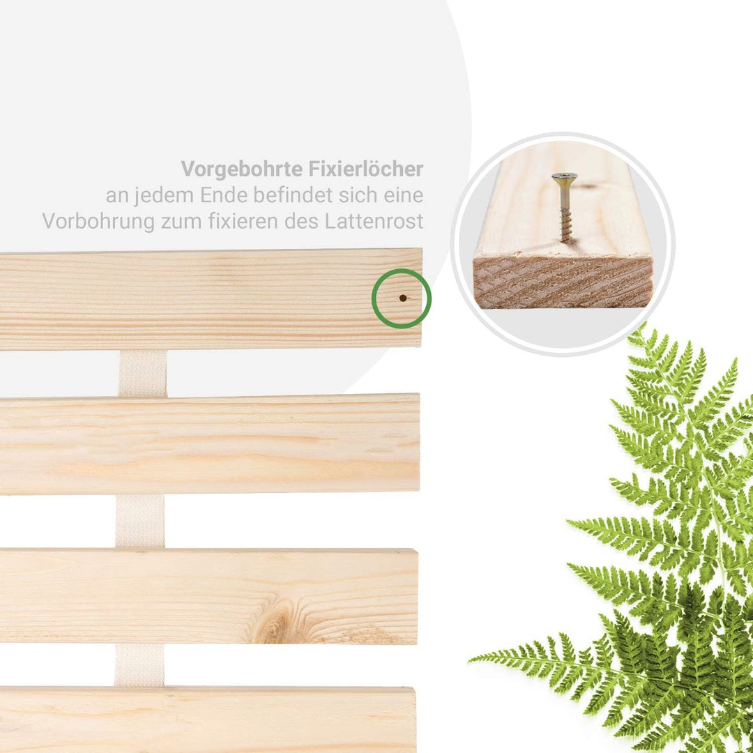 Panorama24 Rollrost Basic 70x200 (11 Latten) Rolllattenrost Lattenrost Bettrost Rollroste Holzlatten