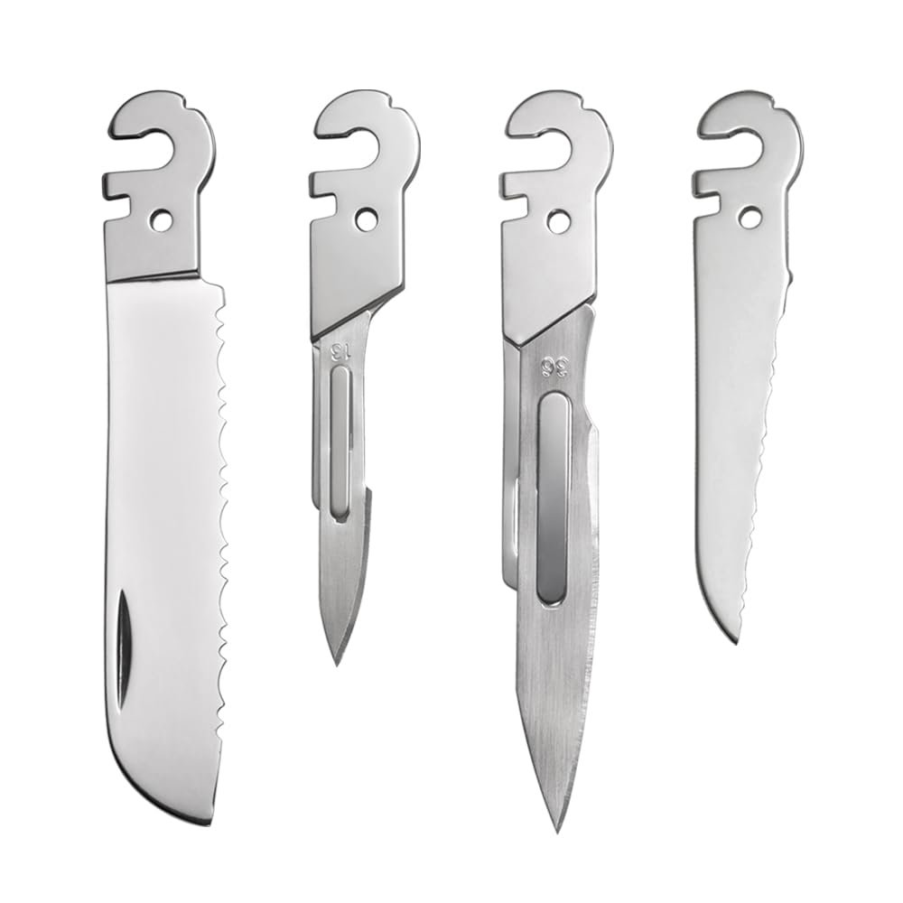 Roxon FT02 Build Your Own Multitool Accessory für Flex Multitool (4-tlg. Set mit kleiner gezackter K