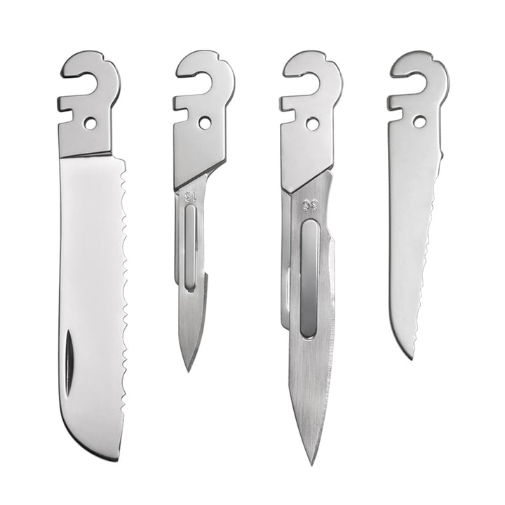 Roxon FT02 Build Your Own Multitool Accessory für Flex Multitool (4-tlg. Set mit kleiner gezackter K