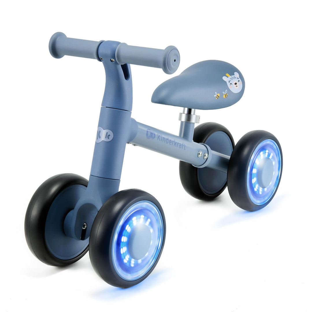 Kinderkraft Cutie Flash Laufrad, Lernlaufrad, Kinderlaufrad, Lauflernrad ohne Pedale, Räder mit LED-
