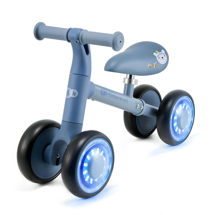 Kinderkraft Cutie Flash Laufrad, Lernlaufrad, Kinderlaufrad, Lauflernrad ohne Pedale, Räder mit LED-