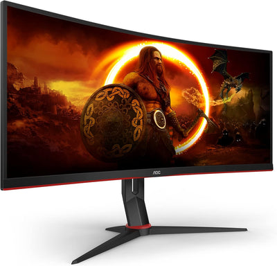 AOC Gaming CU34G2X - 34 Zoll WQHD Curved Monitor, 144 Hz, 1ms, FreeSync Premium (3440x1440, HDMI, Di