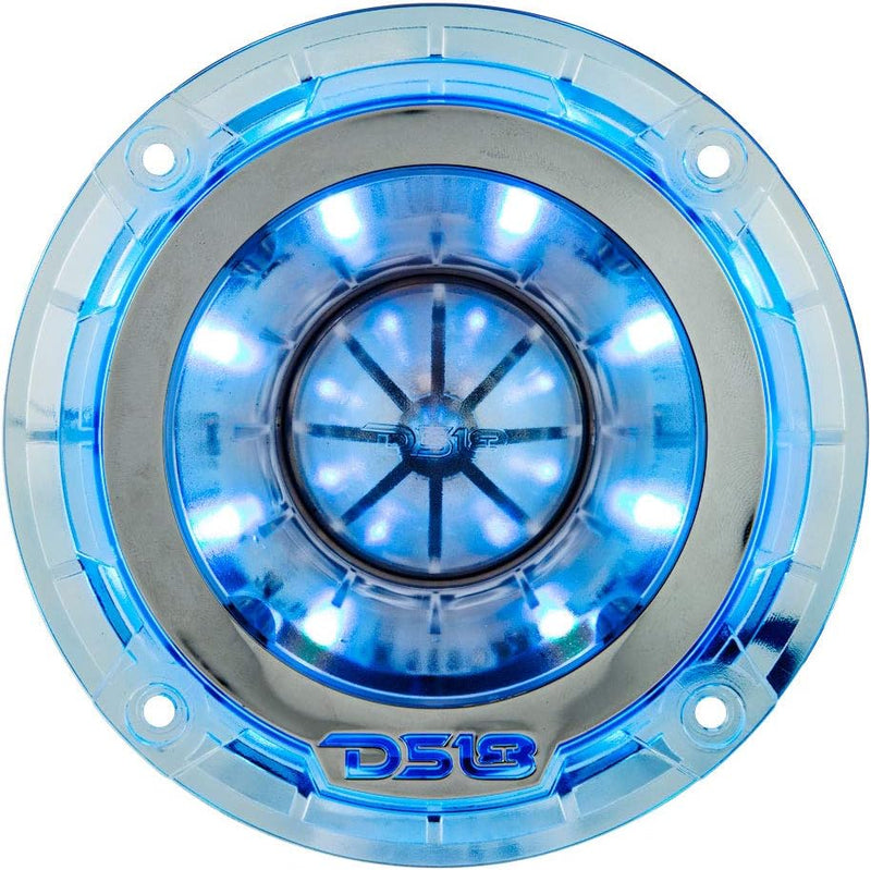 DS18 Car Audio Tweeter 1" Inch 300w Watt Dash Door Super Bullet PRO-TW4L Single RGB LED PRO-TW4L Ein