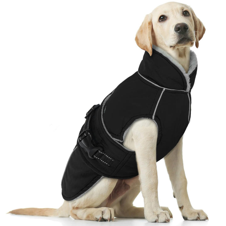 Hundemantel Winter, Wasserdicht Hundejacken Grosse Hunde Weste Winddicht Hundejacke Warm Fleece Refl