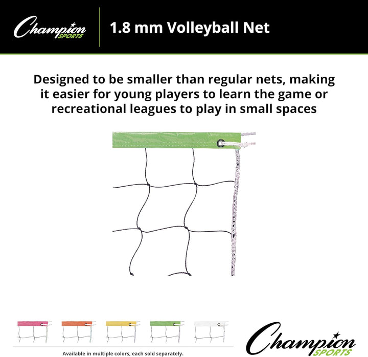 Champion Sports Vinyl Volleyball Netze 32 x 3-Feet neon green, 32 x 3-Feet neon green