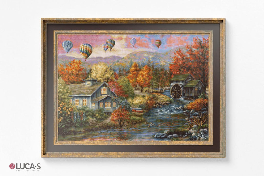 Needlepoint Kit Luca-S - Autumn Creek Mill, Gold Collection, Stickset, Handarbeiten-Set