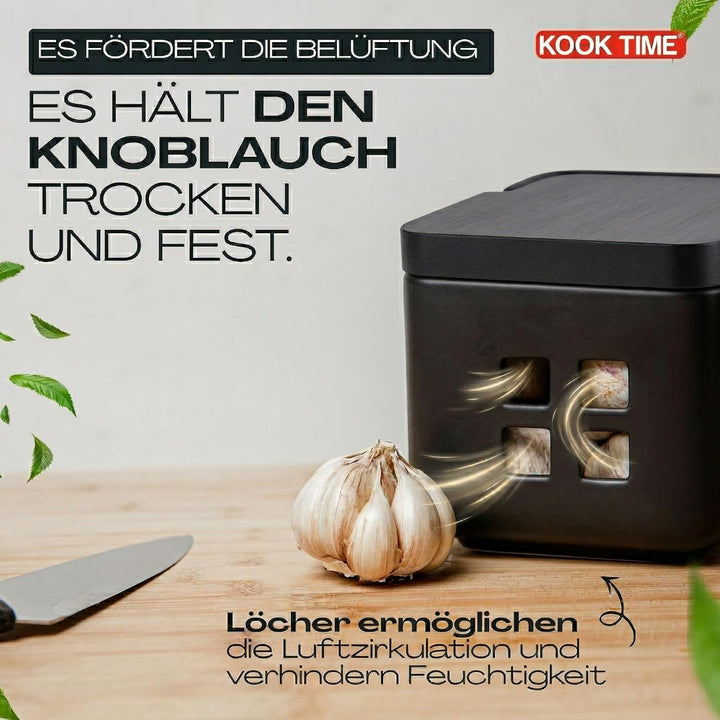 KOOK TIME Salzdose Keramik mit Klappdeckel aus umweltfreundlichem Bambus - Praktischer Salztopf und