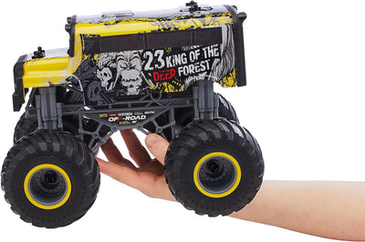 Revell 24557 King of The Forest Gelb-Schwarz 1:16 RC Modellauto Elektro Monstertruck RTR 2,4GHz Schu