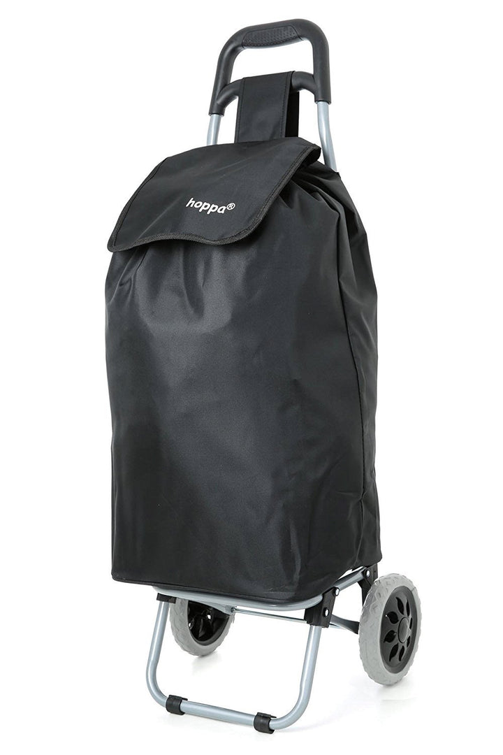 Hoppa leichter Einkaufsroller/Trolley, strapazierfähig, Räder, Lieferung erfolgt zerlegt, schwarz/ma