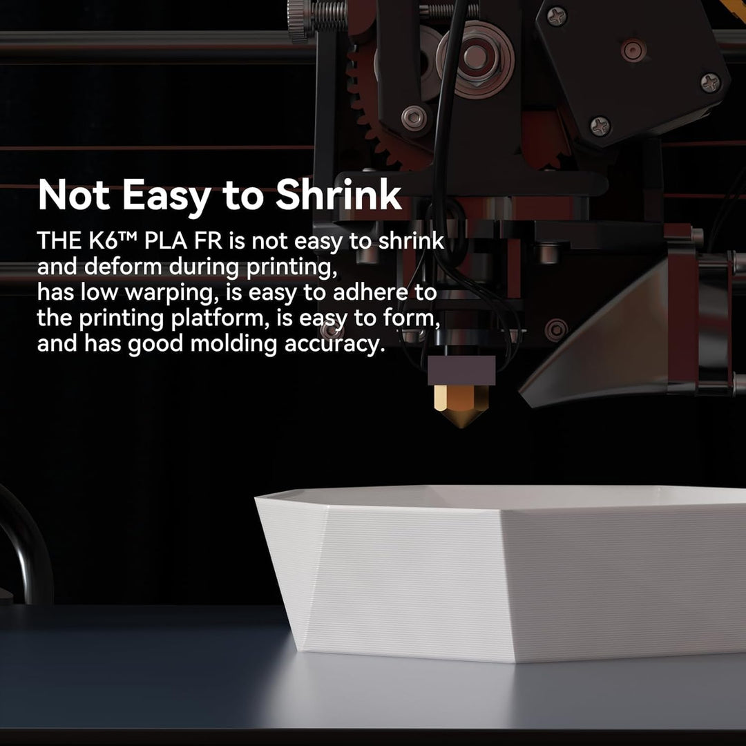 kexcelled PLA FR Flame Retardant Schwarz Filament UL94-V0 Grade Halogen-freies Flammhemmendes 3D Dru