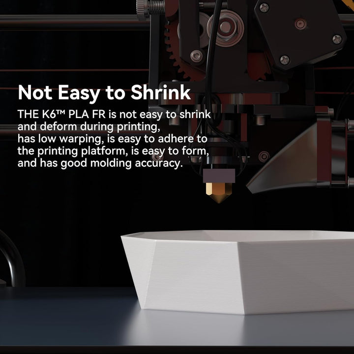 kexcelled PLA FR Flame Retardant Schwarz Filament UL94-V0 Grade Halogen-freies Flammhemmendes 3D Dru