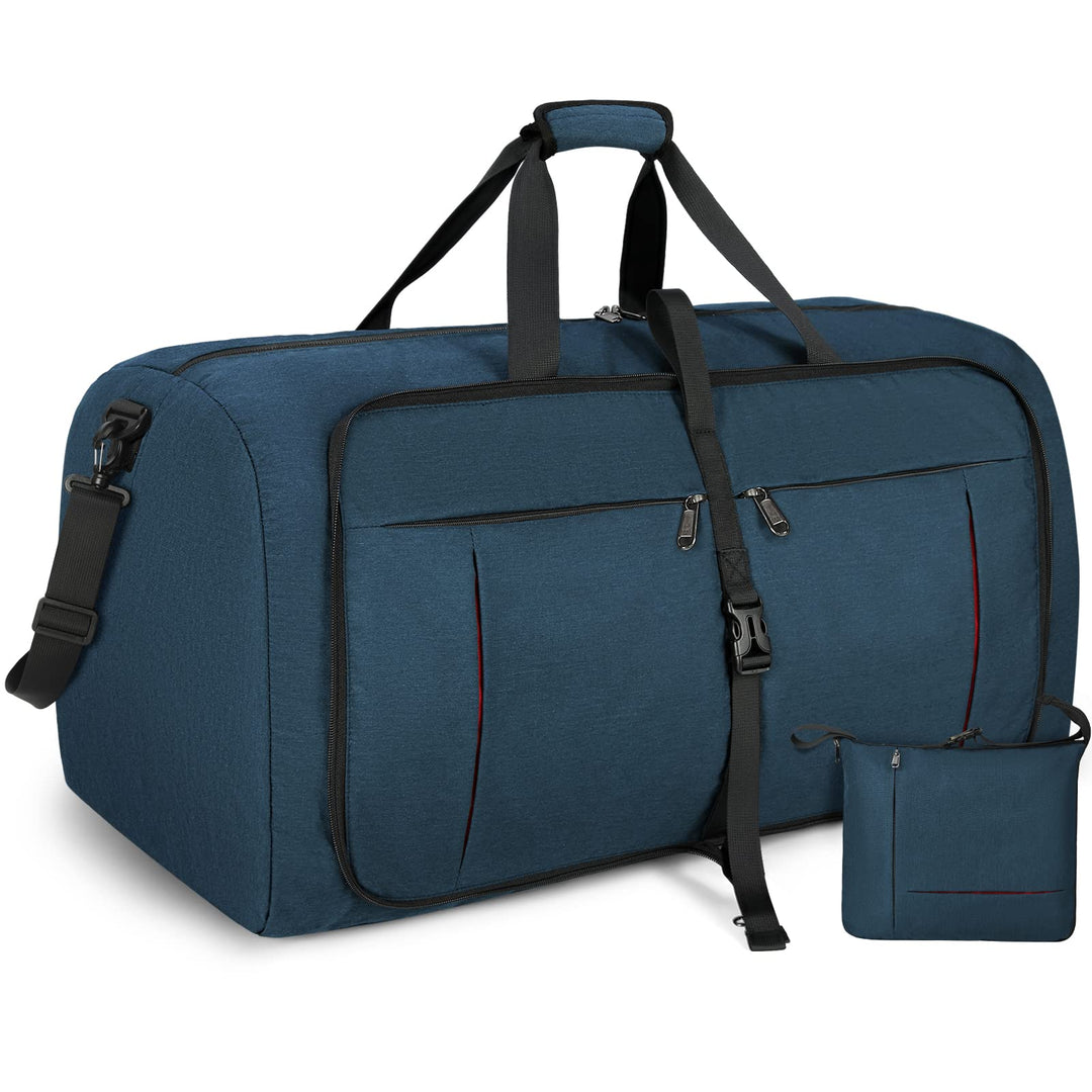 NUBILY Faltbare Reisetasche Gross 100L Sporttasche Herren Damen mit Schuhfach Leichter Reisetaschen
