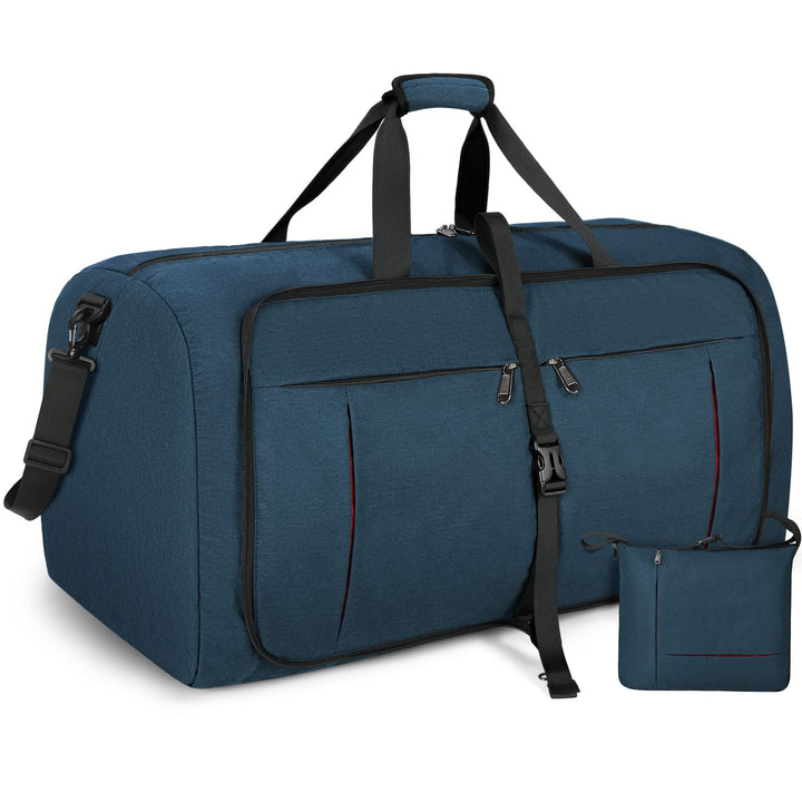 NUBILY Faltbare Reisetasche Gross 100L Sporttasche Herren Damen mit Schuhfach Leichter Reisetaschen