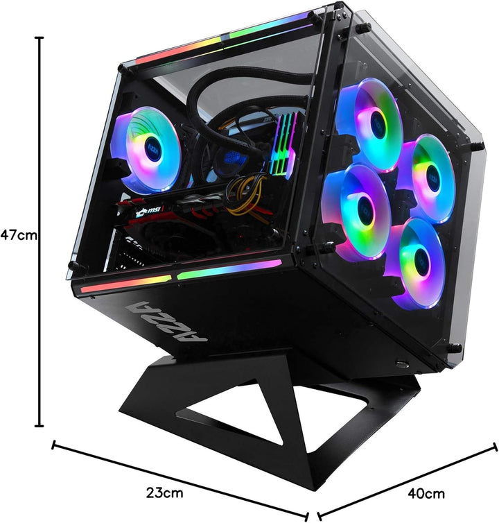 Azza Cube 802 Full-Tower schwarz - PC-Gehäuse (ATX, Micro ATX, Mini-ITX)