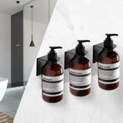 500ml Seifenspender Wandbefestigung, Shampoo Spülung Duschgel Spender mit Pumpe und Wasserdichten Et