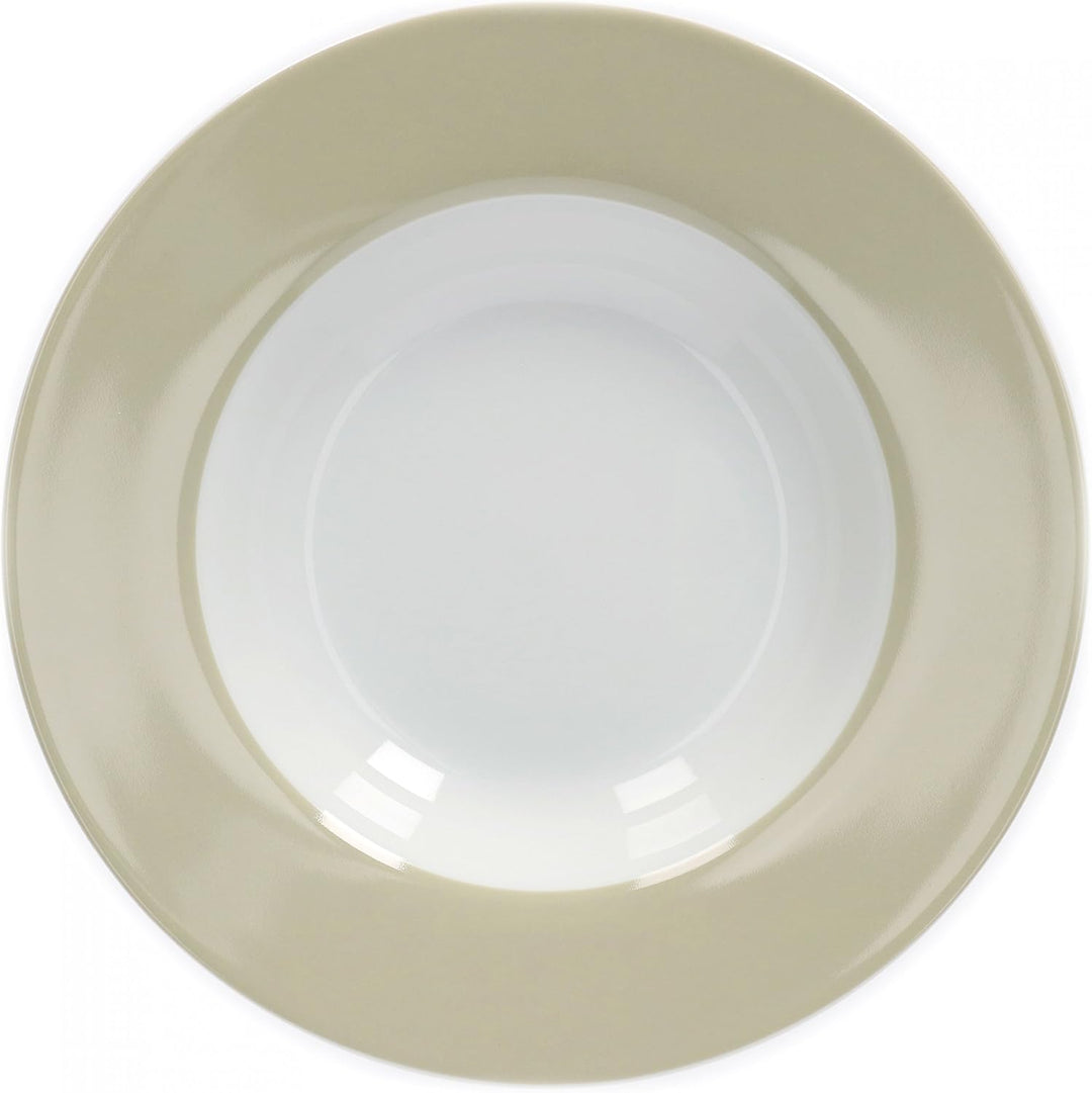 van Well Vario Suppenteller-Set 6-teilig - Teller-Service für 6 Personen - tiefe Pasta-Teller 21,5cm