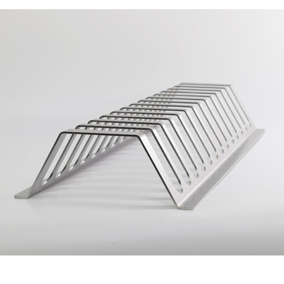 Edelstahl Spareribs Halter für BBQ-Profis in Zwei Grössen (480mm / 13 Spareribs), 480mm / 13 Spareri