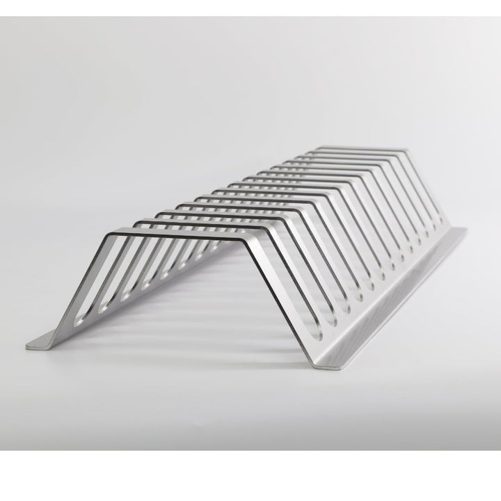 Edelstahl Spareribs Halter für BBQ-Profis in Zwei Grössen (480mm / 13 Spareribs), 480mm / 13 Spareri