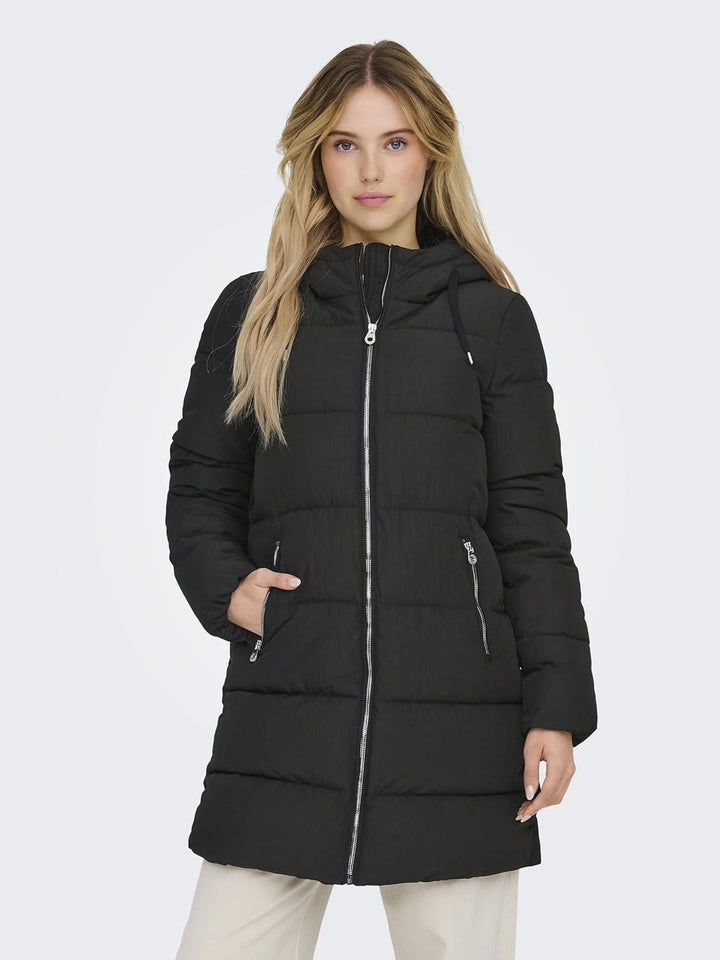 ONLY Female Steppmantel ONLDOLLY Steppmantel, Schwarz