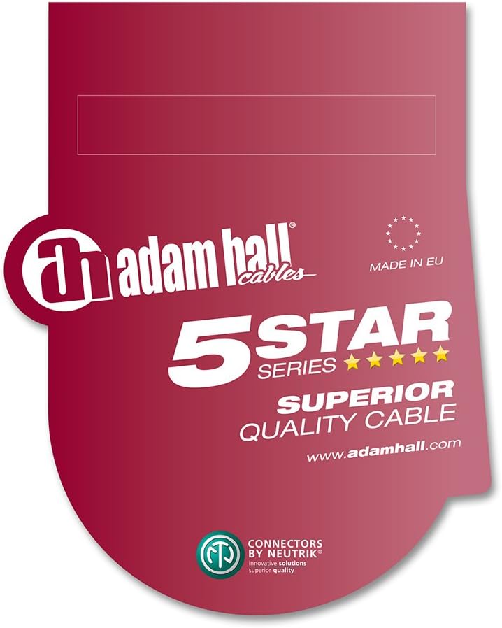 Adam Hall Cables 5 STAR MYF 0150 - Symmetrisches Kabel, Neutrik 3-Pol XLR female auf 3,5mm Miniklink