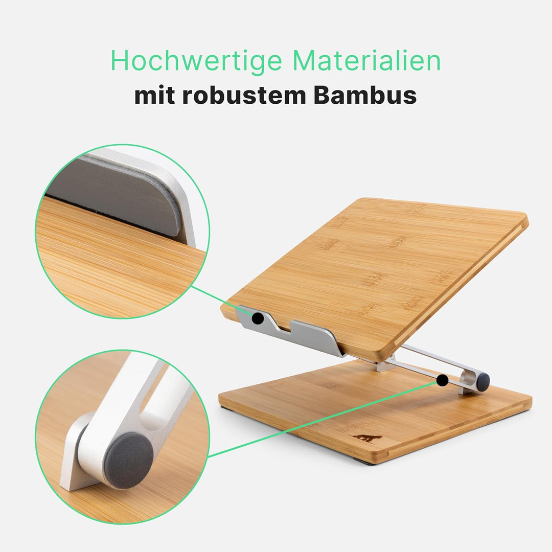 Laptop Ständer - Laptopständer - Notebook Ständer - Laptop Stand for Desk Bambus, Bambus