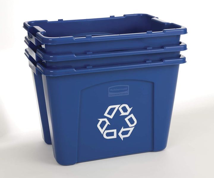 Rubbermaid fg571473blue Recycling Bin, 14 Gallon, blau, 6