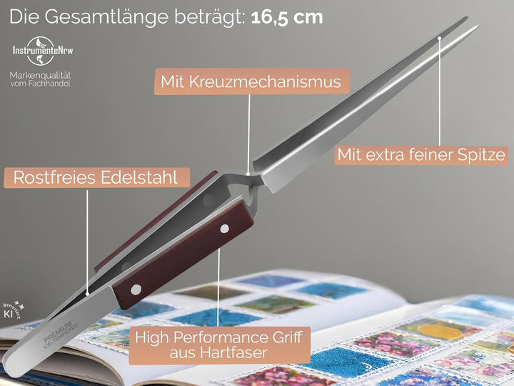 Klemmpinzetten Set Kreuzpinzette Lötpinzette Technische Pinzette Gerade Abgewinkelt Gebogen glatte S