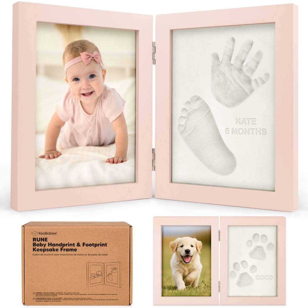 KeaBabies Baby Handabdruck und Fussabdruck Set - Geschenke für Mädchen, Jungen - Personalisierte Fus