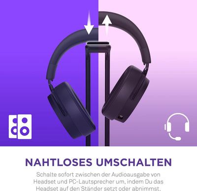 NZXT Relay SwitchMix PC-Gaming-Headset Ständer und Audiomixer – AP-USMSM-B1 - Nahtloses Umschalten z