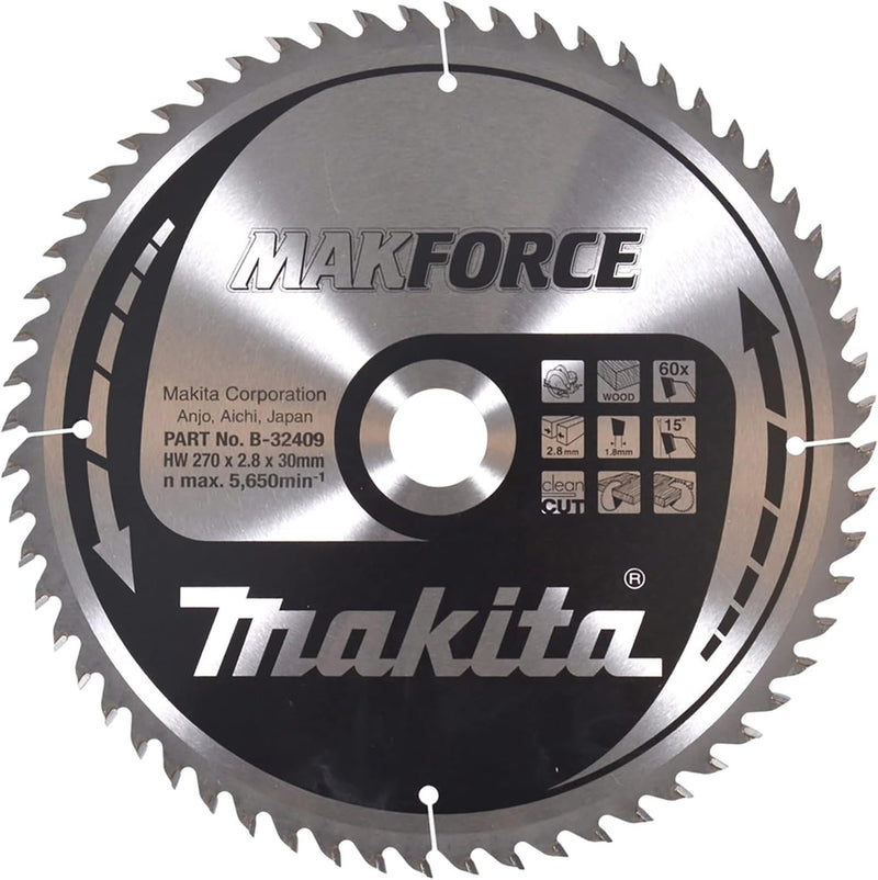 Makita MakForce Saegeblatt, 270 x 30 mm, 60Z, B-32409