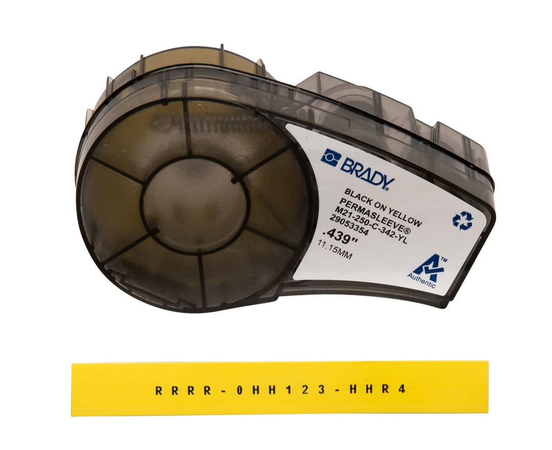 Brady (M21-250-C-342-YL) PermaSleeve Schrumpfschläuche aus Polyolefin für BMP21-PLUS; BMP21 11.15 mm