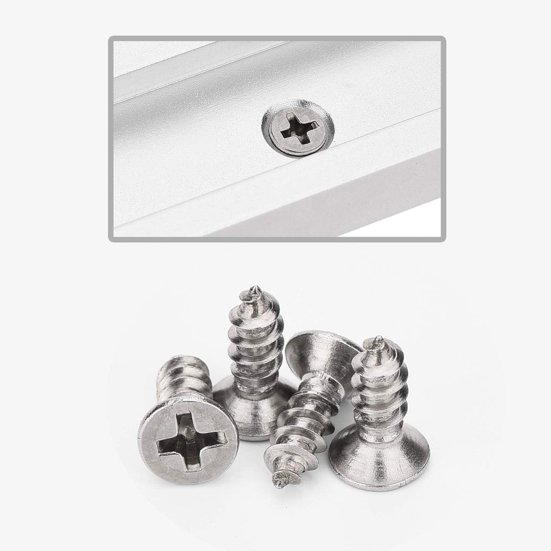 4 Stück 400mm 30 Typ T-Track T-Slot Aluminiumlegierung T-Schiene Holzbearbeitung T-Nut Gehrungsschie