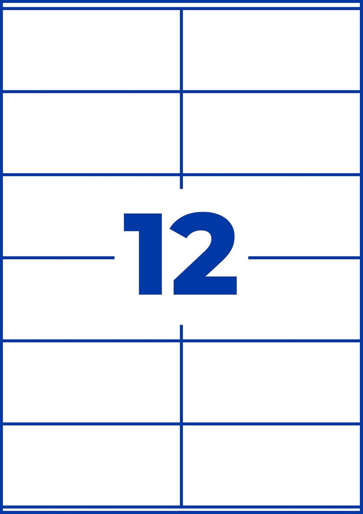 AVERY Zweckform 6175 Adressaufkleber (300 plus 60 Klebeetiketten extra, 105x48mm auf A4, Papier matt