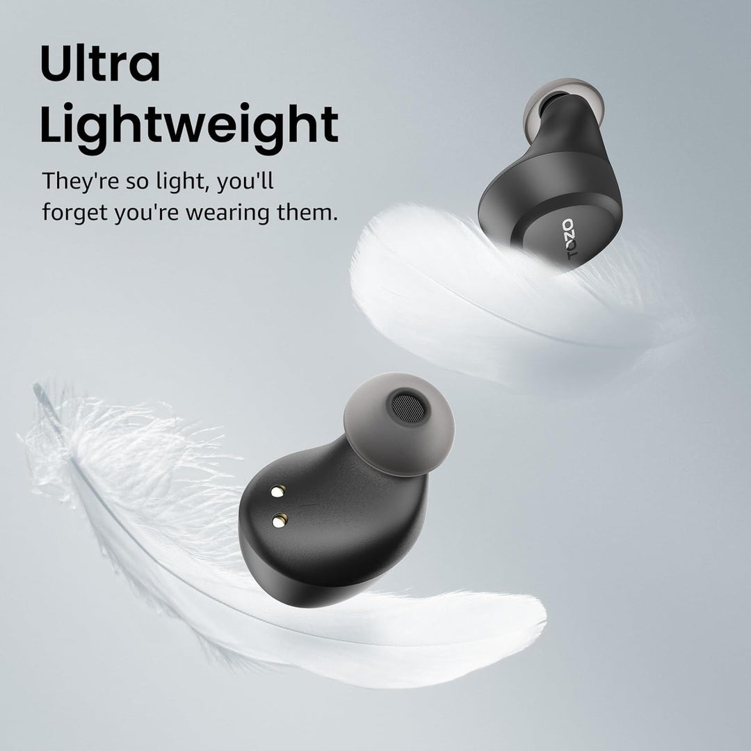 TOZO A1 In-Ear Kopfhörer Kabellos Bluetooth 5.3 mit 2 Mikrofonen für KI-Anrufe, App-Steuerung, 32 St