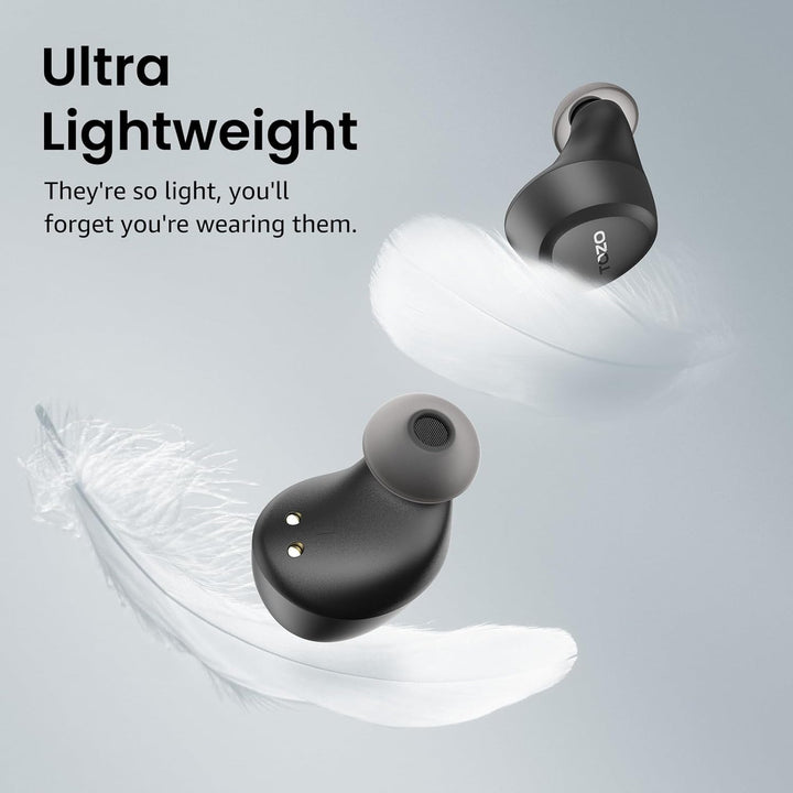 TOZO A1 In-Ear Kopfhörer Kabellos Bluetooth 5.3 mit 2 Mikrofonen für KI-Anrufe, App-Steuerung, 32 St