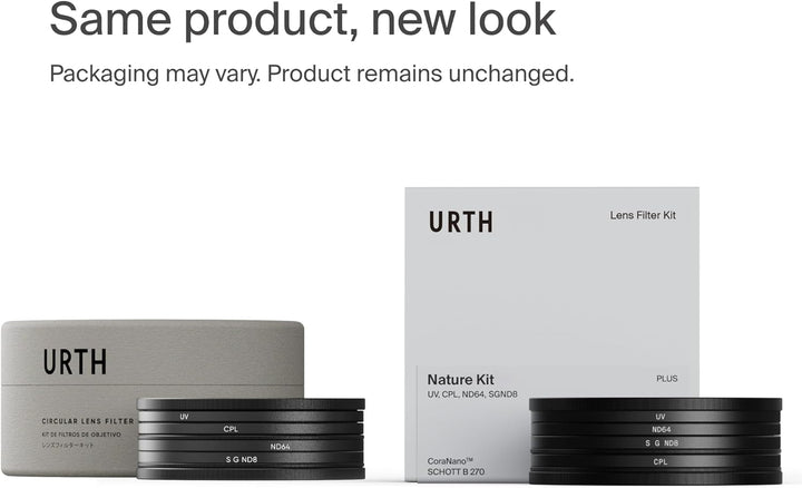 Urth 43 mm UV, Polfilter (CPL), ND64, Soft GND8 Filter Kit (Plus+) 43mm, 43mm