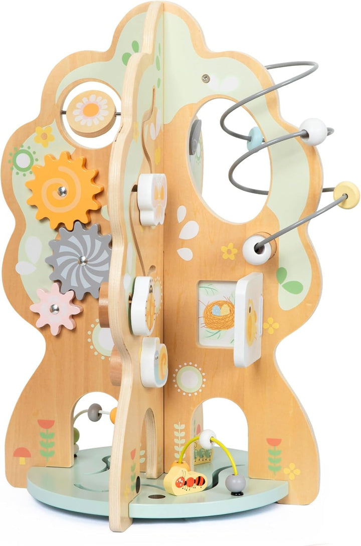 Mamabrum 10-in-1 Aktivitätsbaum aus Holz – Montessori Lernspielzeug für Kleinkinder – Motorikspielze
