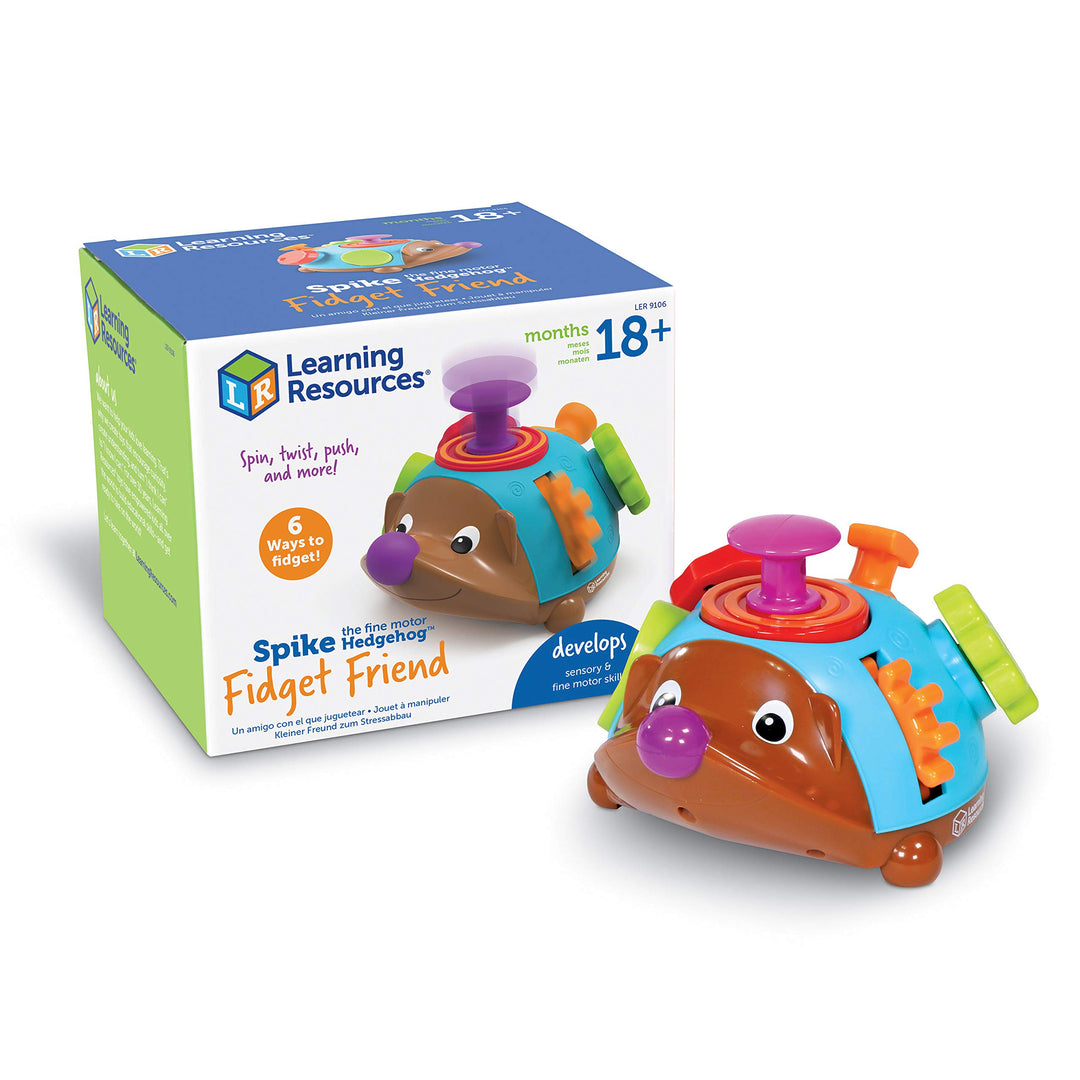 Learning Resources Spike der Igel, ab 1 Jahr, Feinmotorik-Spielzeug, Montessori Sensorik, 6-in-1 Fid
